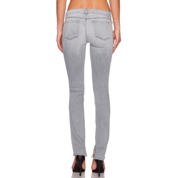 J BRAND Mid Rise RAIL Woman Distressed In Sweet Gray Wash Jeans Size 27 - Picture 3 of 7